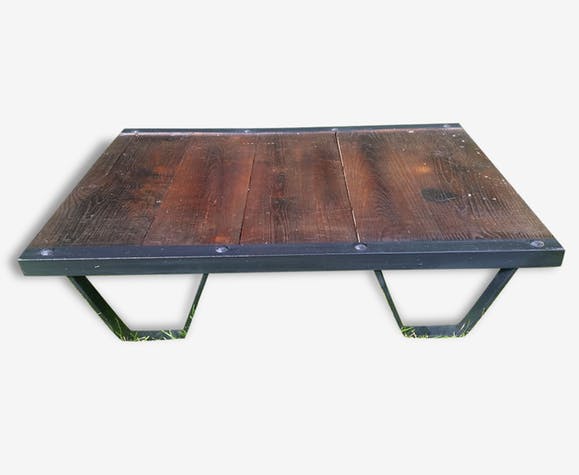 Table basse palette industriel loft