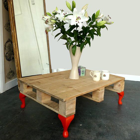 Tuto table basse palette pied epingle