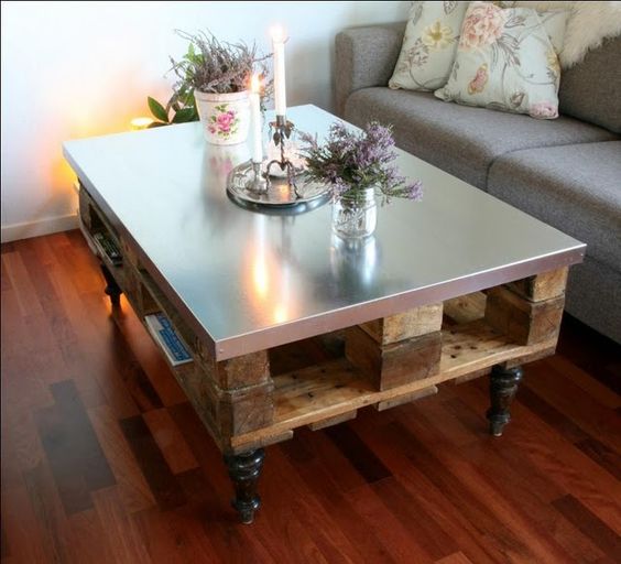 Tuto table basse en palette avec plateau relevable