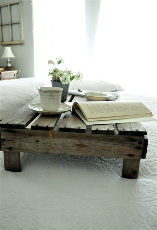 Table basse avec des palette