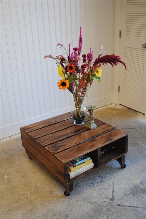 Petite table basse palette