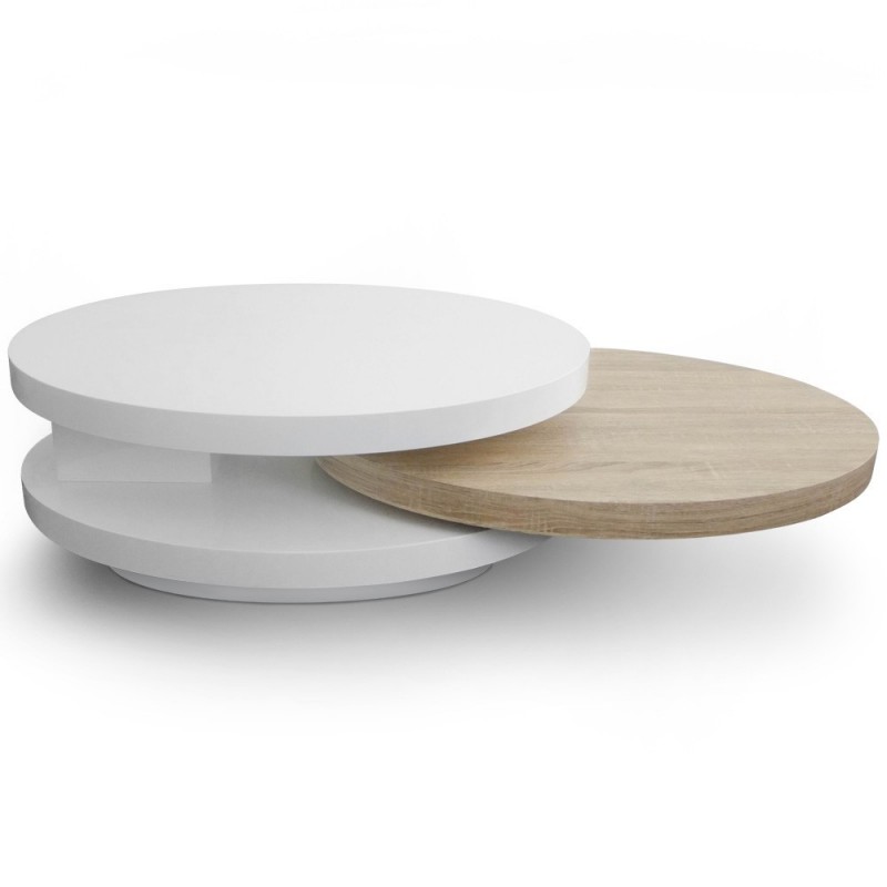 Table basse pivotante bois