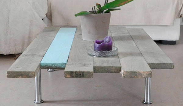 Construction table basse en palette