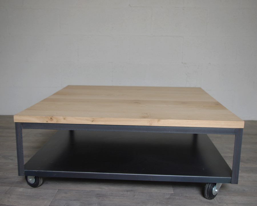 Table basse industrielle sur mesure