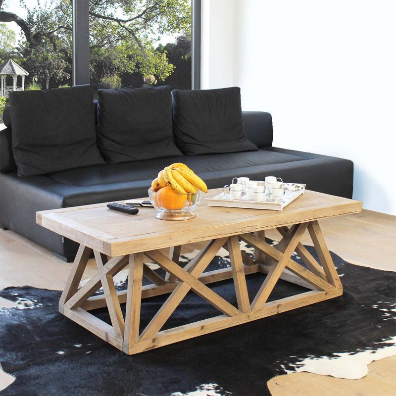 Pieds de table basse bois