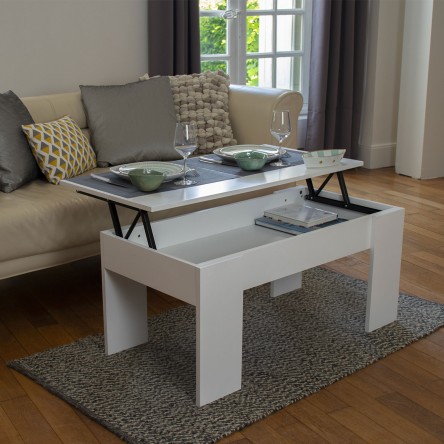 Table basse avec plateau relevable