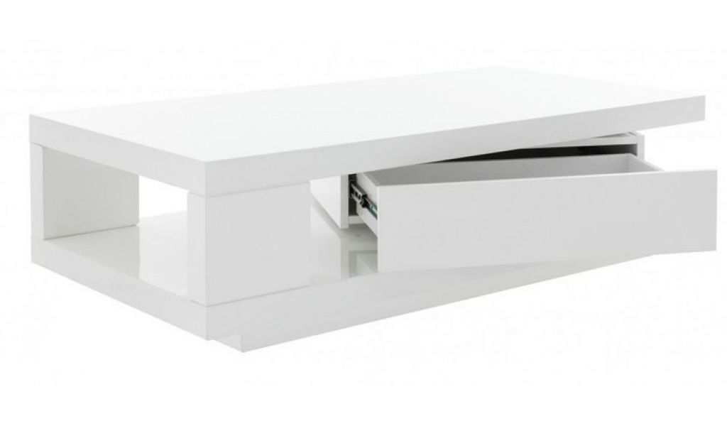 Table basse blanche relevable fly