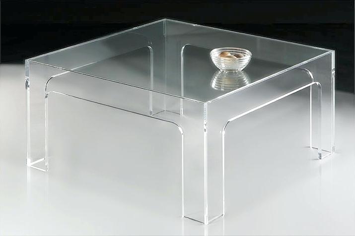 Table basse plexiglas pas cher