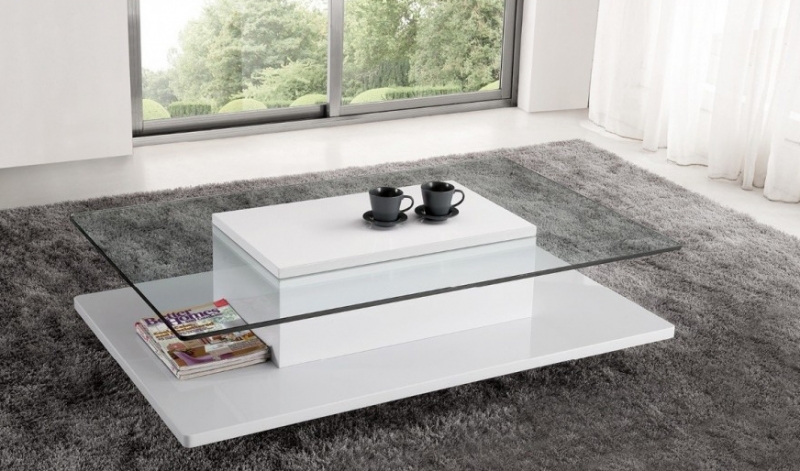 Table basse en verre trempé but