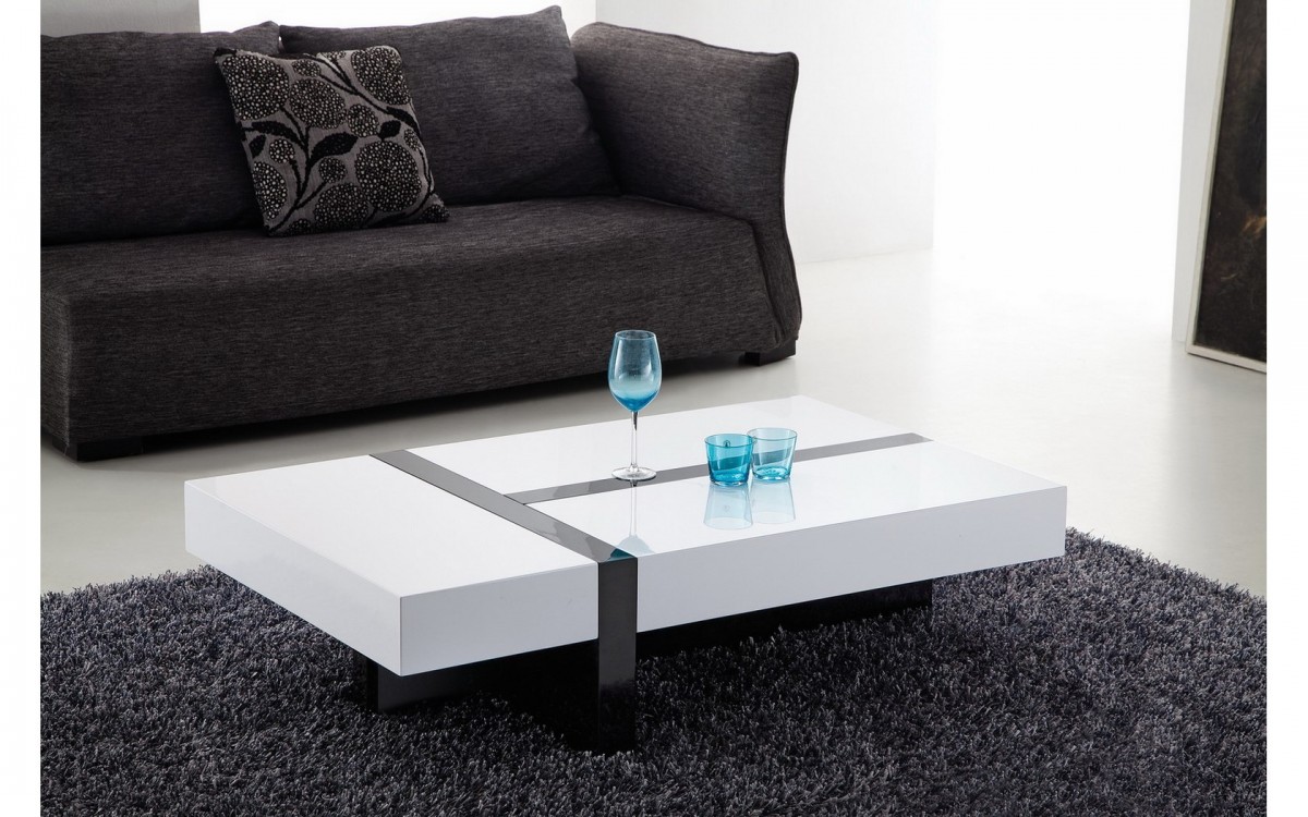 Table basse rectangulaire design salon