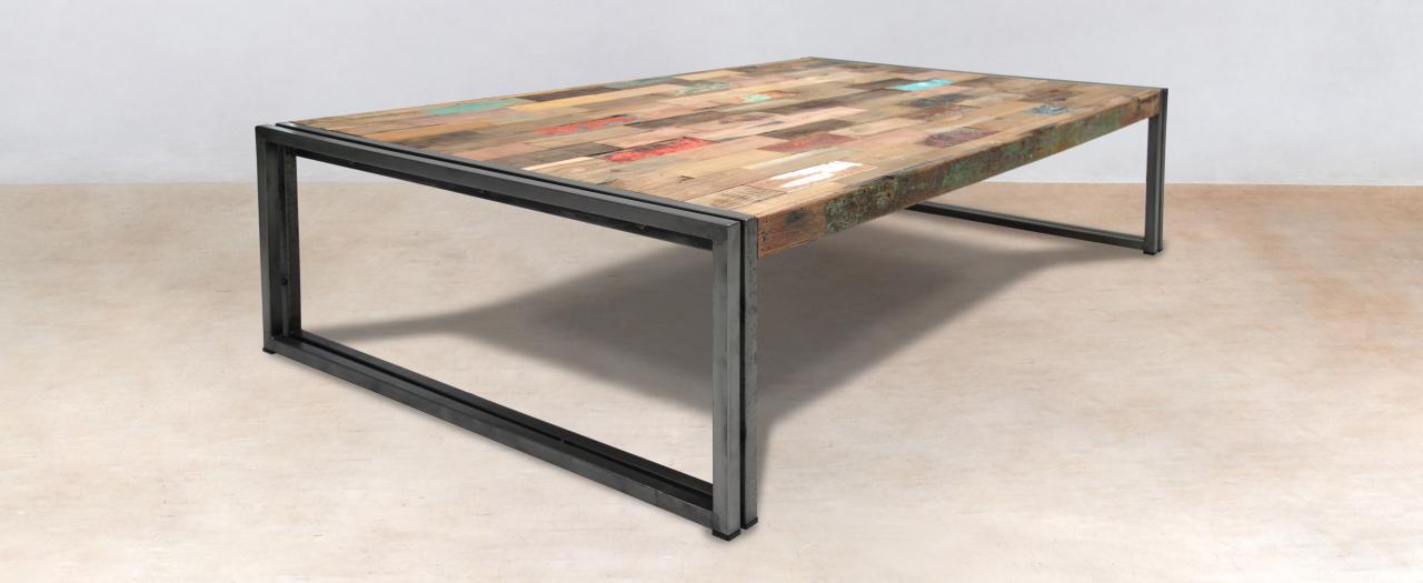 Table basse bois bateau