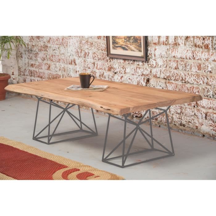 Table basse bois 130 cm