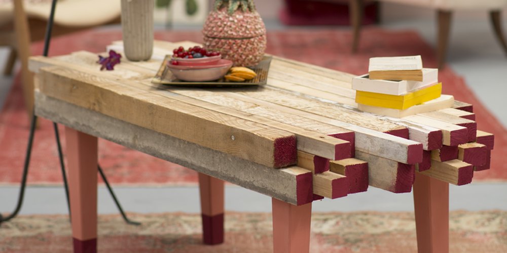 Realisation table basse bois