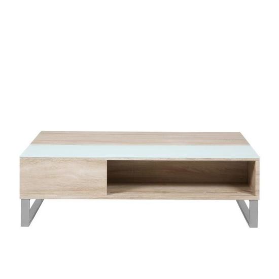 Table basse relevable azalea en chêne mélaminé