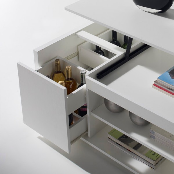 Table basse bar relevable