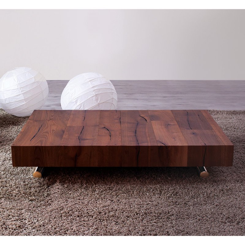 Table basse rehaussable bois