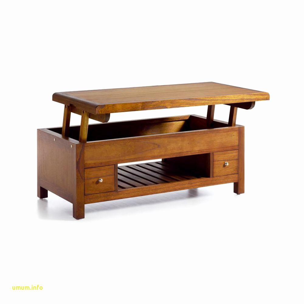 Table basse relevable carrera xl taupe laqué