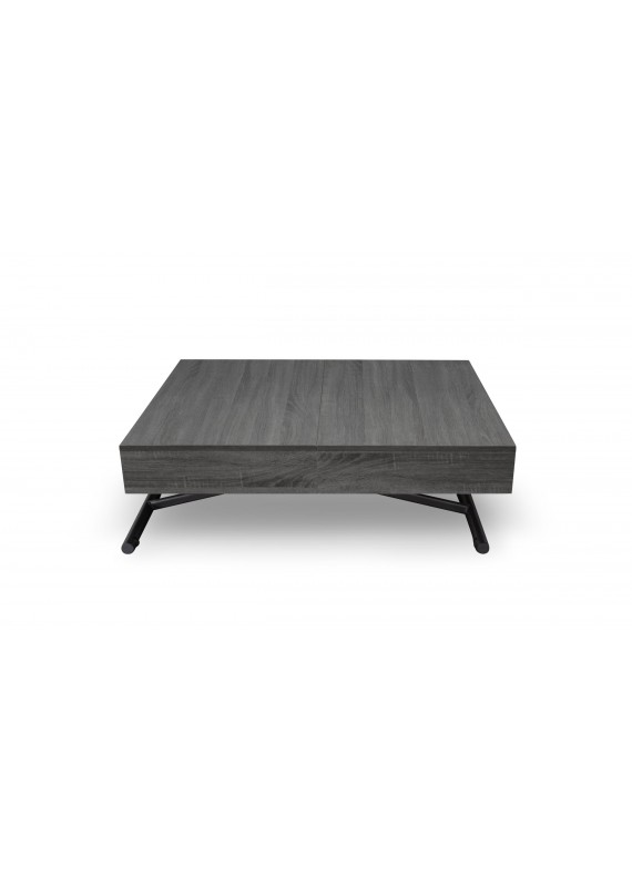 Table basse relevable bois vintage