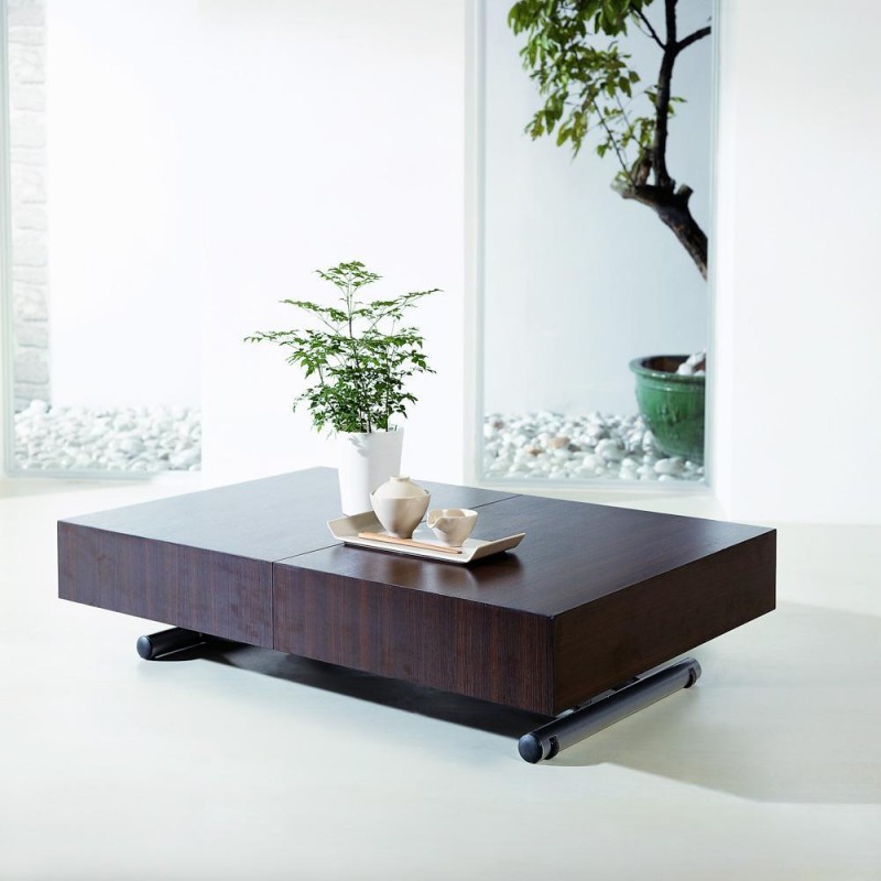 Table basse relevable cassidy taupe