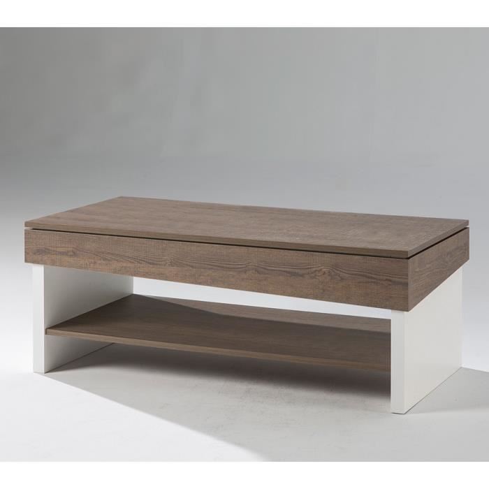 Table basse relevable 60 cm