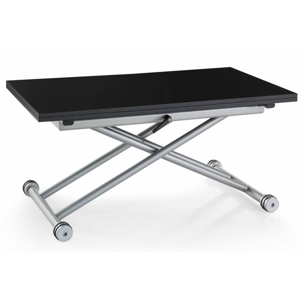 Table basse noir mat relevable