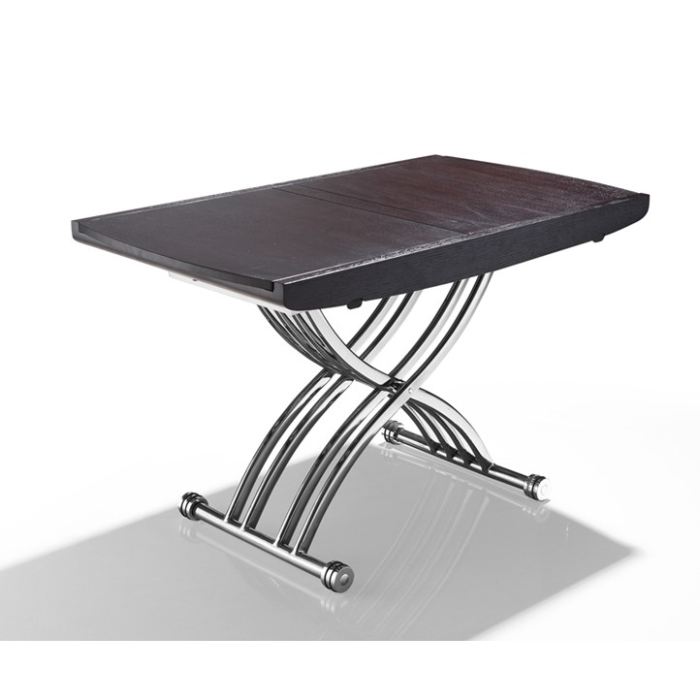 Table basse relevable et extensible wengé ninon