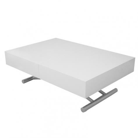 Table basse relevable plateau