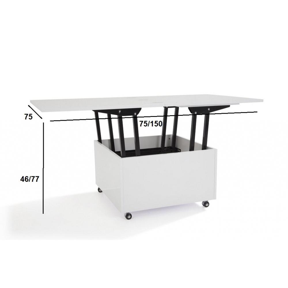 Table basse relevable extensible giani