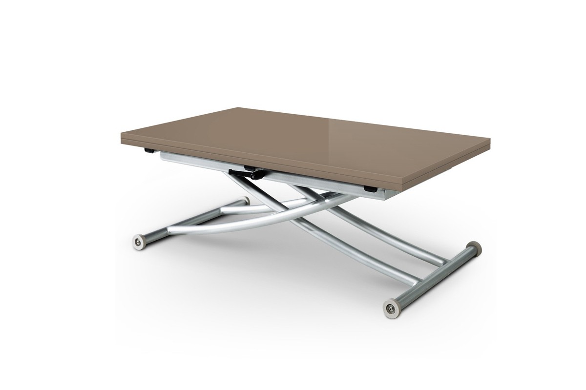 Table basse relevable extensible first chêne clair