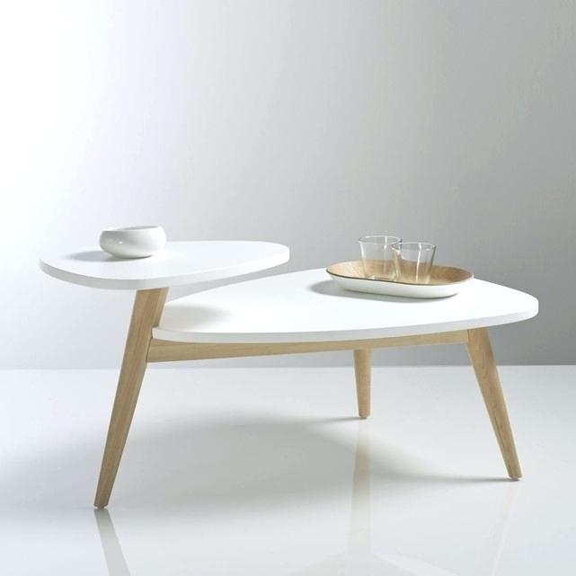 Table basse double plateau scandinave