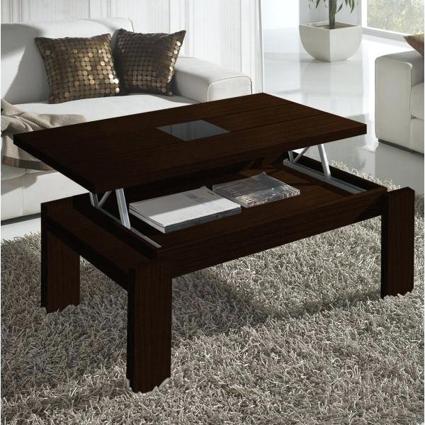Table basse wenge relevable