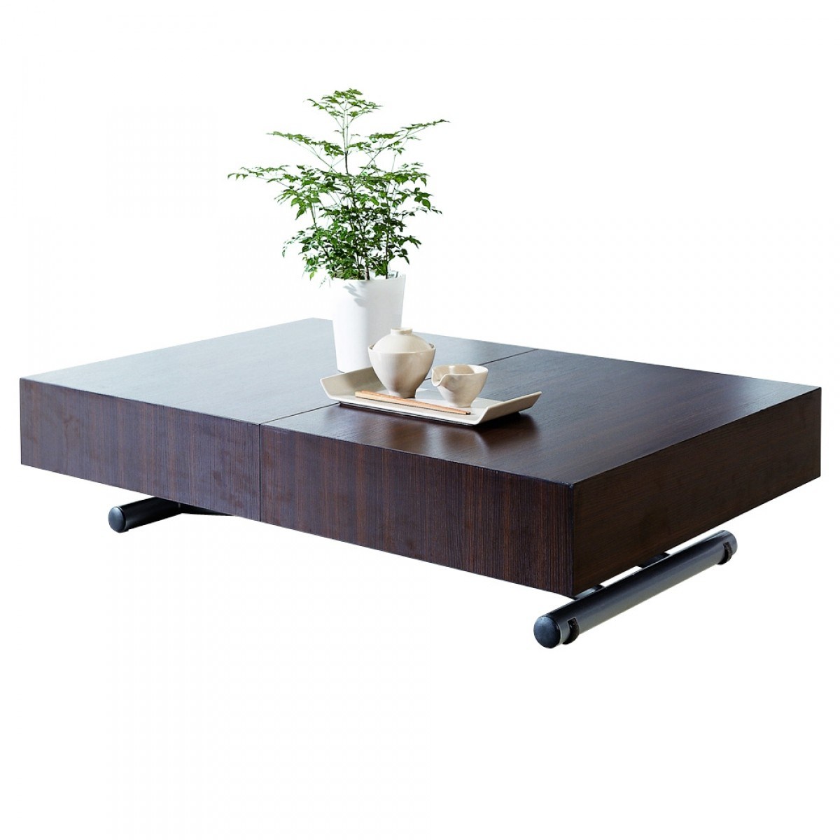 Table basse relevable mirage wengé