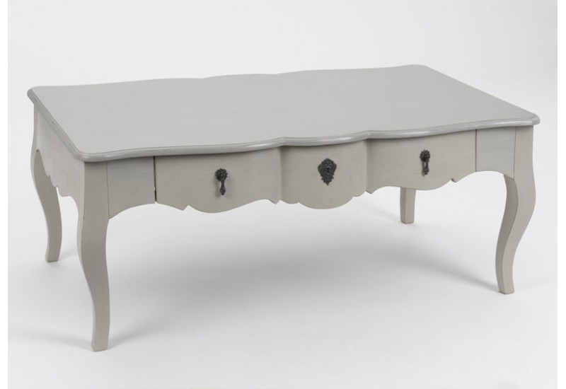 Table basse bois et taupe