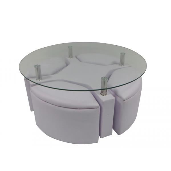 Table bois basse blanche