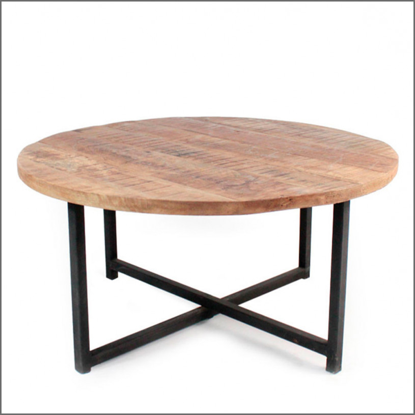 Table basse vitrée en bois de teck