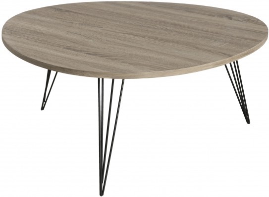Table basse bois clair ronde