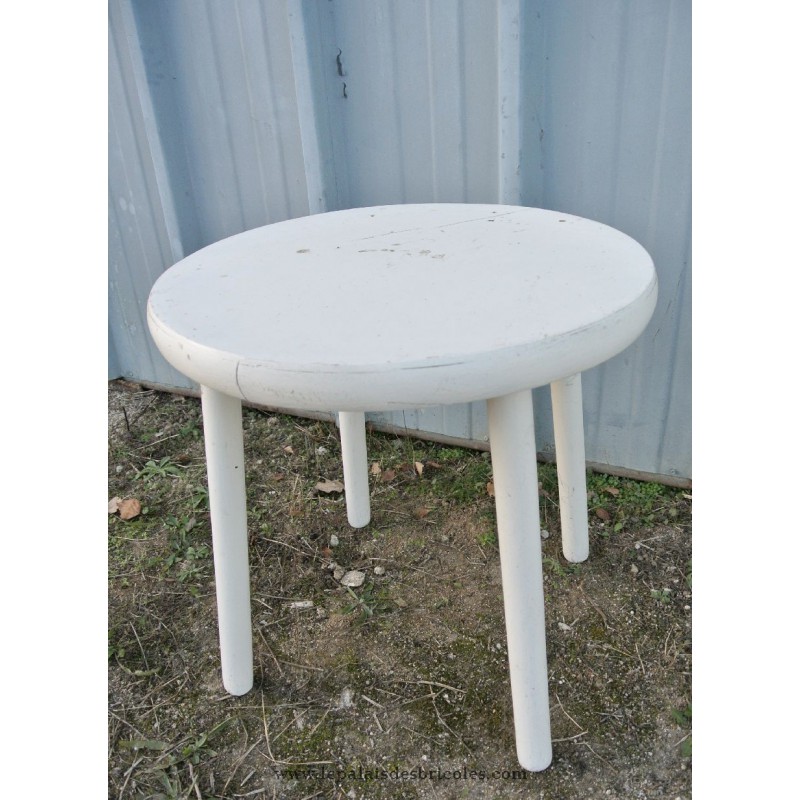 Relooker une table basse ronde en bois