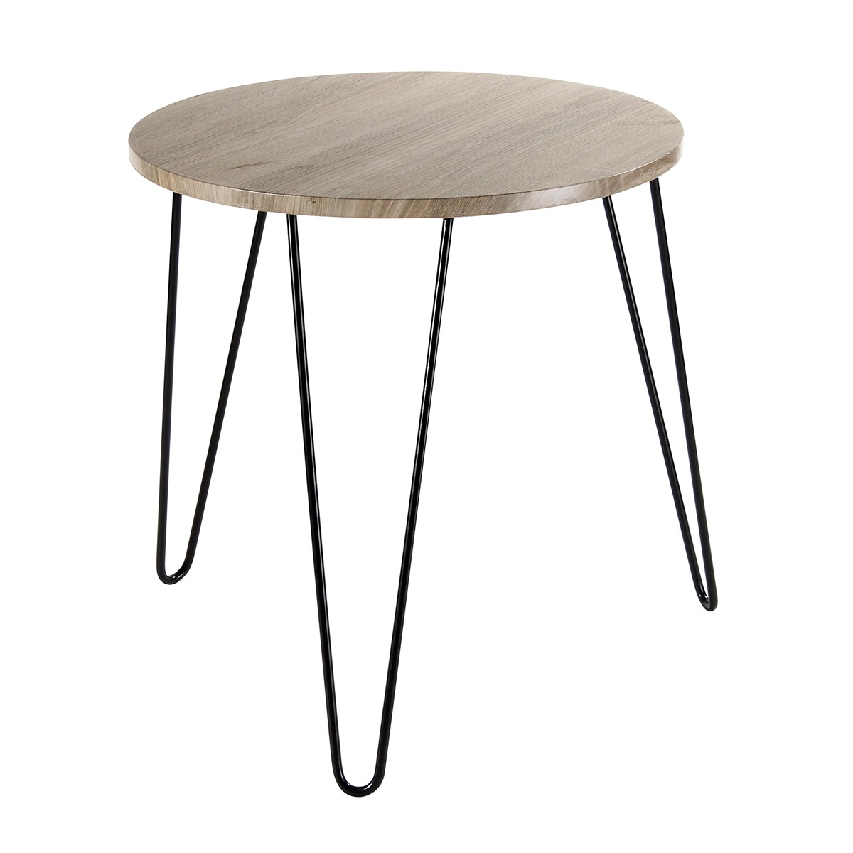Table basse bois pied metal