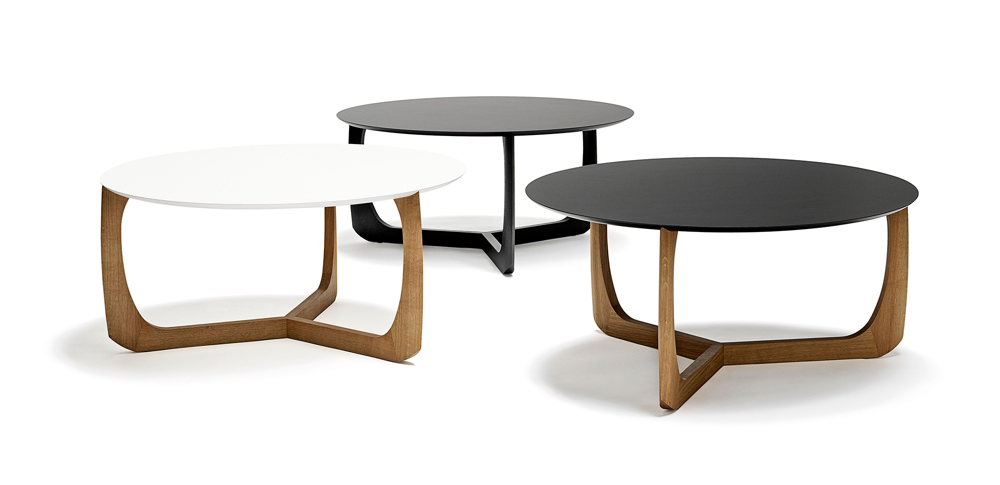 Table basse scandinave blanc et bois