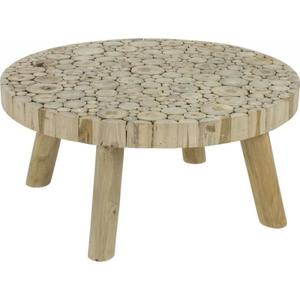 Table basse bois rondin