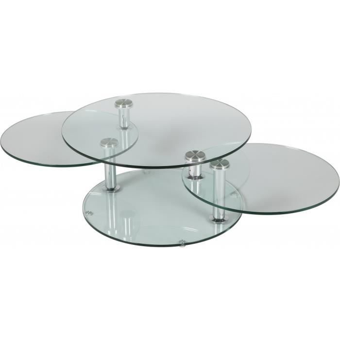 Table basse fly 3 plateaux