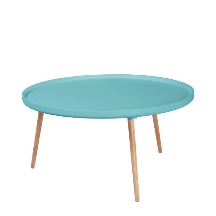 Table basse bleu scandinave