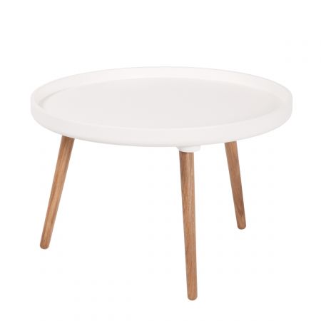 Table basse ovale design scandinave skoll drawer