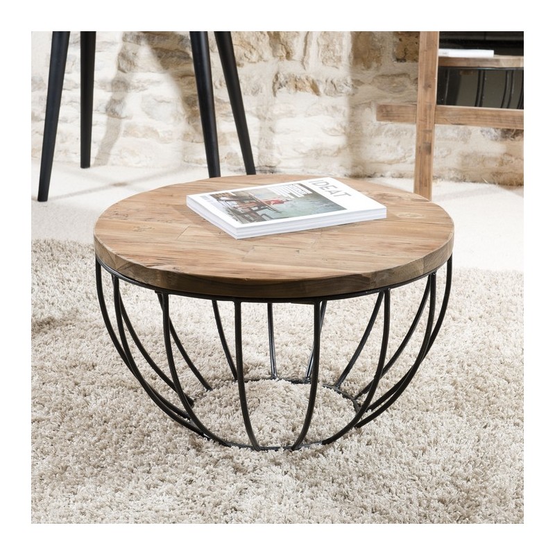 Table basse vintage 60 cm