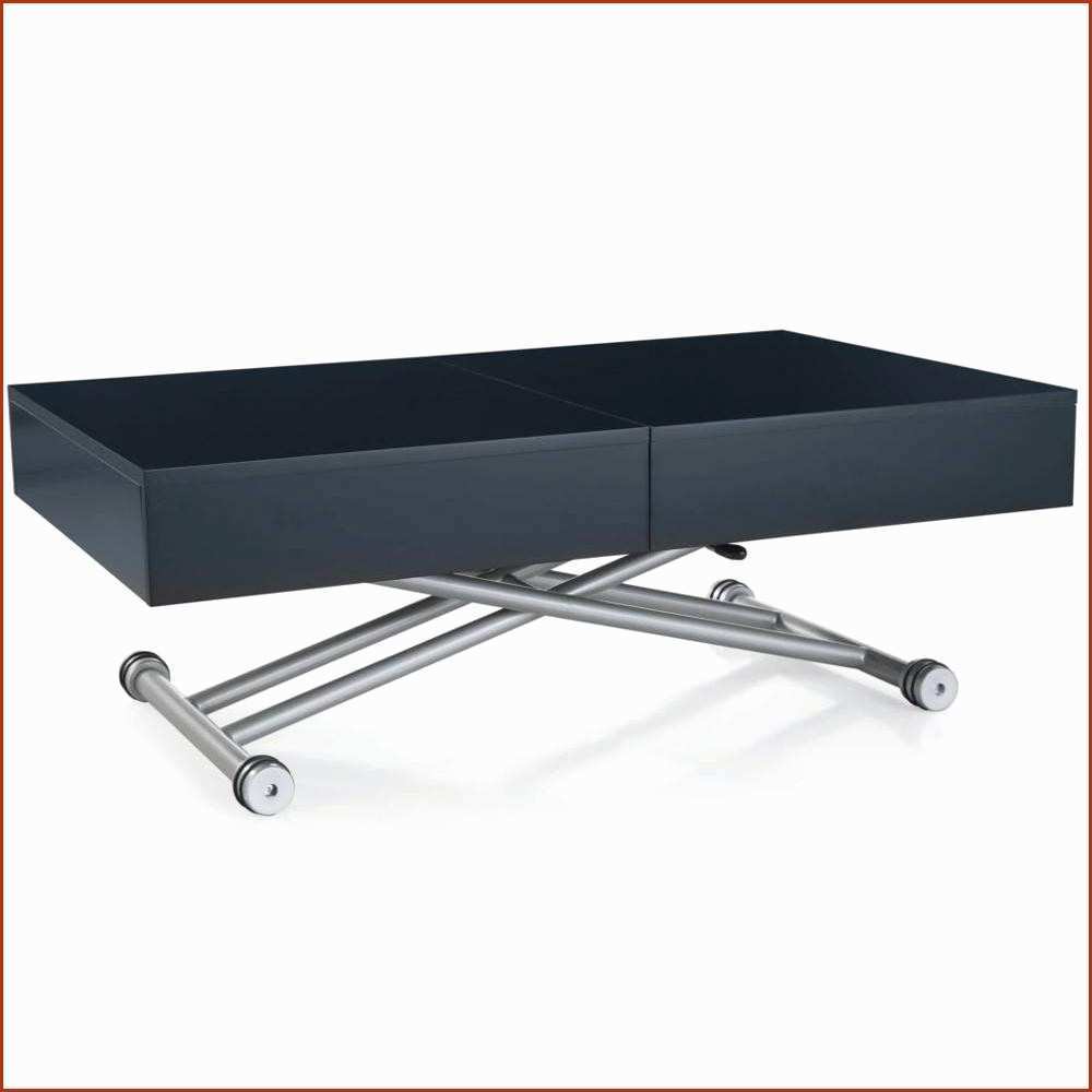 Table basse ronde relevable et extensible planet blanche
