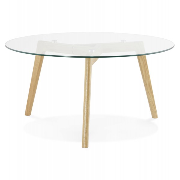 Table basse en verre style