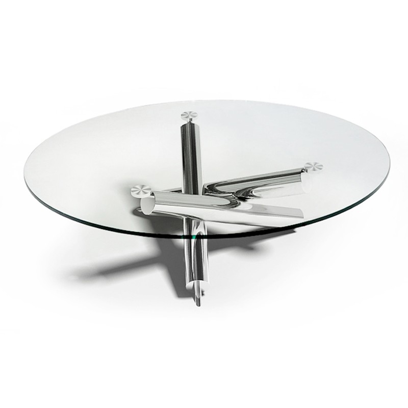 Table basse ronde verre but