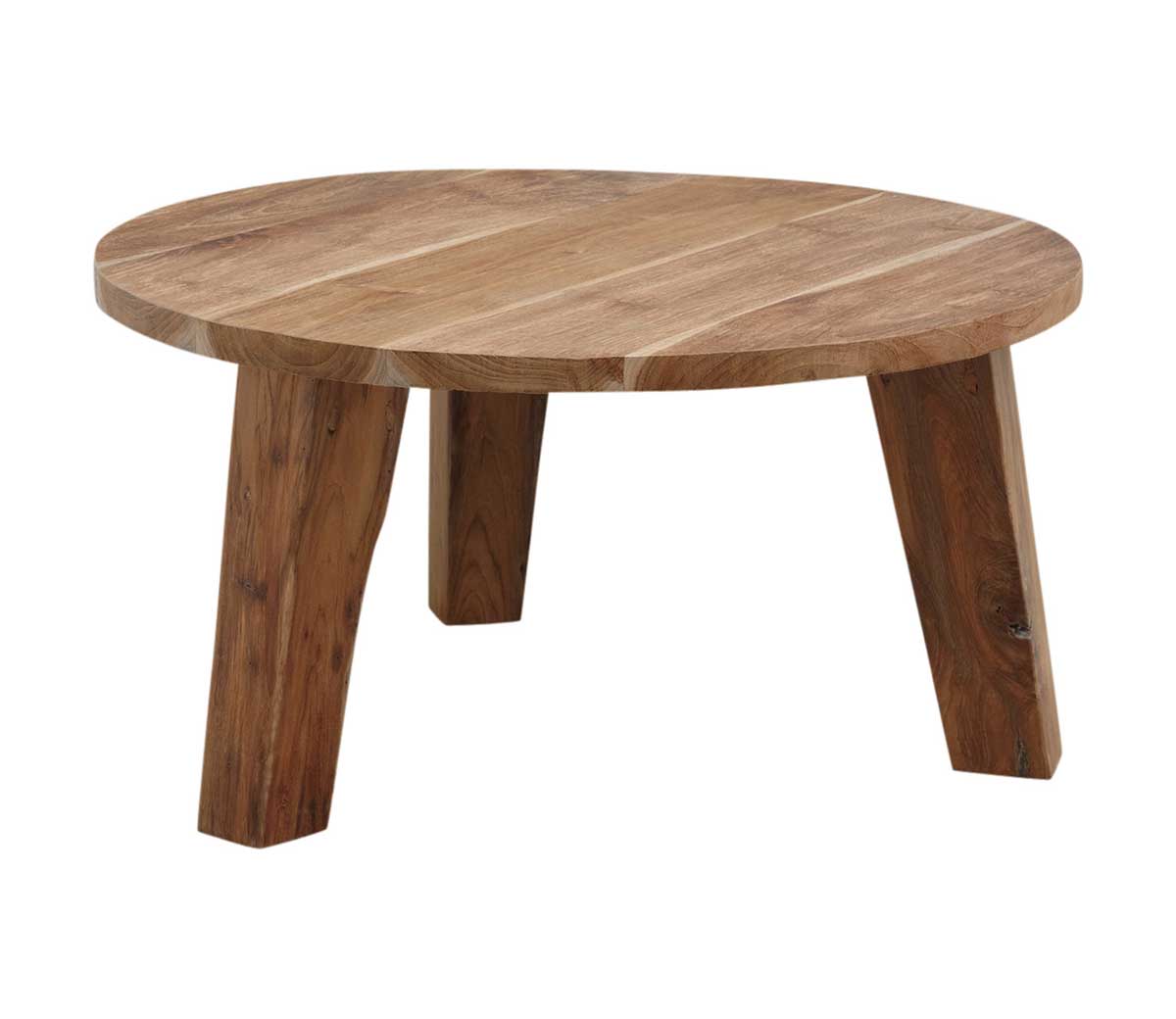 Table basse ronde en teck