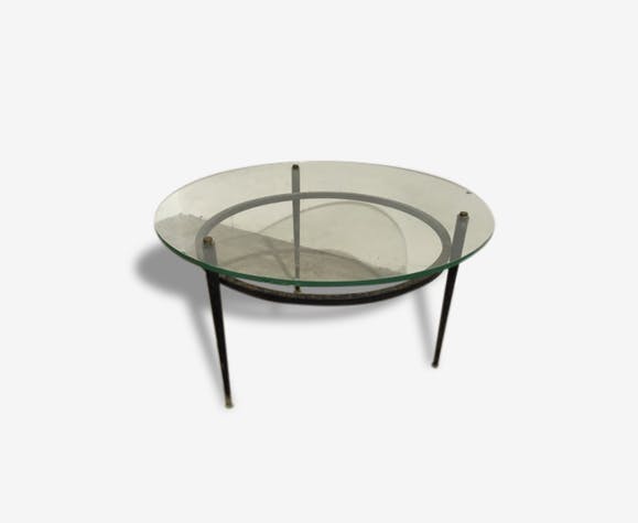 Table basse ronde vintage