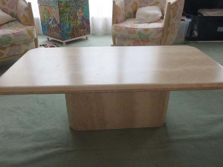 Table basse marbre travertin